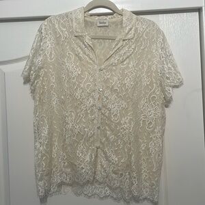 Neiman Marcus lace blouse